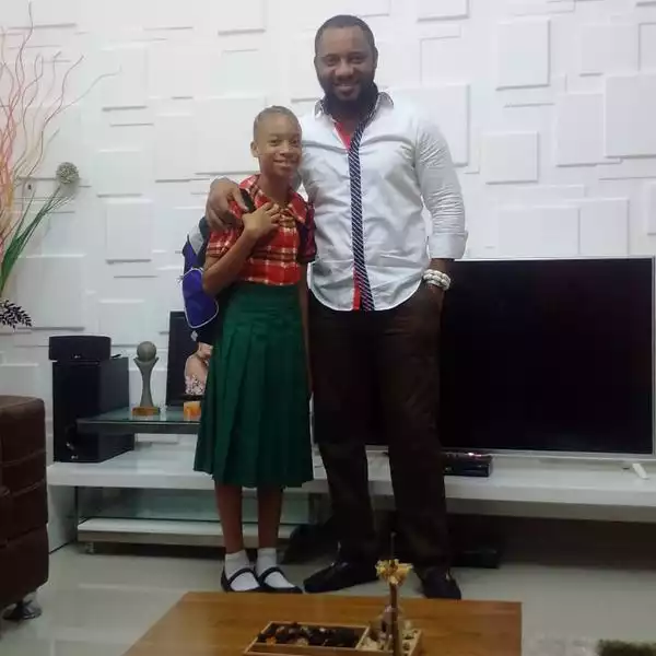 Nollywood Actor, Yul Edochie, Sends His Daughter To Secondary School [See Photos]